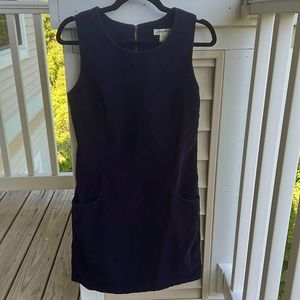 Navy Eddie Bauer Pinafore Dress With Pockets